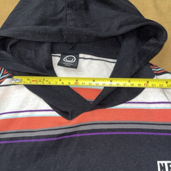Neff "STRATUM" Light Weight Hoodie = MENS Large N.O.S. Clean Smiley Face Shirt - Picture 15 of 16